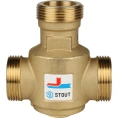 Stout термостатический клапан для твердотопливных котлов 1 1/4, 60 C - миниатюра фото 3