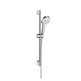 Элегантный душевой набор HG Croma Select S: штанга 65 см, душ 11 см, функция Rain, белый хром (26564400) - миниатюра фото 1