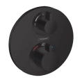 Термостат для душа Hansgrohe Ecostat S: 2 источника, черный мат (15758670) - миниатюра фото 1