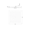 Верхний душ BOSSINI PARIS-CUBE FLAT 670x670 мм, хром (I01606.030) - миниатюра фото 2