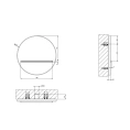 GESSI VENTI20 Настенный каскадный излив 207 мм в цвете Brass PVD (65295#710) - миниатюра фото 2