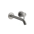 Встраиваемый смеситель GESSI 316 для раковины с изливом 200-170 мм, матовый хром (54286#239) - миниатюра фото 1