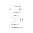 Сиденье для унитаза GLOBO Stone 52 см STS05/ST002 черный матовый с микролифтом (ST022.AR/cr) - миниатюра фото 2