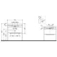 Консольная напольная раковина Duravit Happy D.2 Plus 775x490x850 мм в суперматовом графите (HP4837O8080) - миниатюра фото 2
