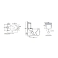 Унитаз-моноблок AZZURRA JUBILAEUM 75x40 см со скрытым монтажом, белый (JUB100/MBP bi)) - миниатюра фото 2