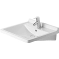 Раковина Duravit Starck III белая с переливом, 1 отверстие под смеситель, 600x505 мм (309600000) - миниатюра фото 1