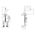 Электронный смеситель GESSI 316 FLESSA с кран-фильтром, цвет Steel Brushed (54081#239) - миниатюра фото 2