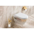 Подвесной унитаз Creavit TP325 — золото с круговым узором - миниатюра фото 2