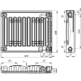 Радиатор стальной панельный Лидея ЛУ 11-304 с нижним подключением - миниатюра фото 4