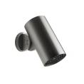 Верхний душ GESSI 316 FLESSA 79 мм с настенным креплением, цвет Black Metal Brushed PVD (57205#707) - миниатюра фото 1