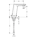 Электронный смеситель для раковины Hansgrohe Metris S: Бесконтактная подача воды с точной регулировкой температуры (31100000) - миниатюра фото 2