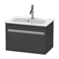 База под раковину Duravit Ketho 410x600x385 с выдвижным ящиком, цвет Графит матовый (KT642204949) - миниатюра фото 1