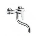 Смеситель для кухни Hansgrohe Focus настенный с поворотным изливом, хром (31825000) - миниатюра фото 1