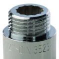 Удлинитель STOUT латунный 1/2 x 25 хромированный - миниатюра фото 3