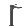 Смеситель для раковины GESSI Rilievo однорычажный, без донного клапана, цвет Nero XL (59004#299) - миниатюра фото 1