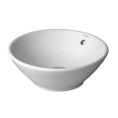 Раковина Duravit Bacino круглая 42 см белая с переливом без отверстия под смеситель (325420000) - миниатюра фото 4