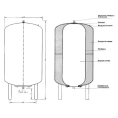Гидроаккумулятор Stout STW-0002-000100 вертикальный 100 литров - миниатюра фото 2