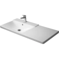 Раковина Duravit P3 Comforts для мебели ассиметричный с перел с 3 отв под смеситель вкл заглушку для перелива хром - миниатюра фото 3