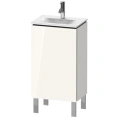 Тумба напольная под раковину Duravit L-Cube 704x440x311 мм с полкой, White High Gloss (LC6580L2222) - миниатюра фото 1