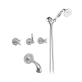 Настенный смеситель для ванны Nicolazzi Impero на 4 отверстия, хром (1203CR36) - миниатюра фото 1