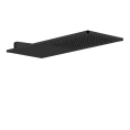 Настенный верхний душ GESSI 550х200 мм, матовый черный (33095#299) - миниатюра фото 1
