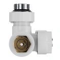 Узел нижнего подключения термостатический угловой Royal Thermo Design Pro 15мм М30х1,5 Белый (HC-1646651) - миниатюра фото 4