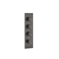 Встраиваемый термостатический смеситель GESSI 316 на 3 источника, цвет Brushed Black Metal PVD (54516#707) - миниатюра фото 1