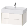 Подвесная тумба Duravit XViu с 2 ящиками, цвет белый глянцевый/champagne matt (XV43360B122) - миниатюра фото 1
