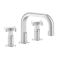 GESSI INCISO Смеситель для раковины на 3 отверстия с донным клапаном, хром (58111#031) - миниатюра фото 1