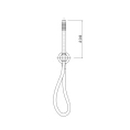 Ручной душ AZZURRA LINEA со шлангом и держателем в хроме (AZ 95cr) - миниатюра фото 2