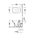 Напольный унитаз Duravit D-Code со скрытым сливом и гибкой подводкой (21100100002) - миниатюра фото 2