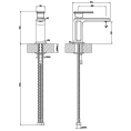Смеситель для раковины Gessi Eleganza на 1 отверстие в шлифованном золоте (46002#087) - миниатюра фото 2