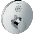 Термостат для душа Hansgrohe ShowerSelect S со встроенной кнопкой включения, хром (15744000) - миниатюра фото 1