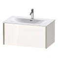 Тумба подвесная Duravit XViu 610x800x480мм для раковины 234483, 1 ящик, белый глянцевый/champagne matt (XV40340B122) - миниатюра фото 1
