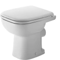 Унитаз напольный Duravit D-Code 480х350 мм с креплением и скрытым монтажем, белый (21080900002) - миниатюра фото 1