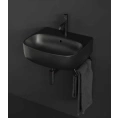 Подвесная раковина Kerasan Nolita 70x45 см, черный матовый (534231*1) - миниатюра фото 3