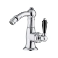 Смеситель для биде Nicolazzi Ceramica Nera с донным клапаном и черной керамикой, хром (3453CR76BC) - миниатюра фото 1