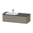 Столешница Duravit Happy D.2 Plus 1300x550мм Graphite Supermat для тумб HP4932-HP4972 (HP031KL8080) - миниатюра фото 1