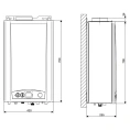 Газовый настенный двухконтурный котел Roda VorTech One OC24 - миниатюра фото 2