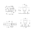 Унитаз-моноблок Duravit 1930 с пристенным выпуском, 355x665 мм, белый (227090000) - миниатюра фото 2
