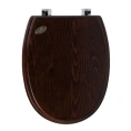 Сидение для унитаза SIMAS Arcade «Дерево-Хром» (AR004noce/cr) - миниатюра фото 1