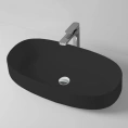 Раковина Artceram Cognac накладная 68x35 см, черная глянцевая, без отверстия (COL005 03 00 nero *0) - миниатюра фото 1
