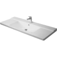 Раковина Duravit P3 Comforts для мебели с перел с 3 отв под смеситель вкл заглушку для перелива хром 1250x500мм Цвет Белый - миниатюра фото 1