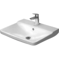 Раковина Duravit P3 Comforts с перел с 3 отв под смеситель вкл заглушку для перелива хром 650x500мм Цвет Белый - миниатюра фото 1