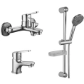 Элегантный комплект для ванной Lemark SET LM7301C: раковина, смеситель и зеркало - миниатюра фото 1