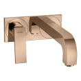 Смеситель для раковины AX Citterio настенный, полированное красное золото (39119300) - миниатюра фото 1