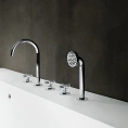 Смеситель для ванны Fantini Icona Classic с ручным душем, на борт, хром (53 02 R065) - миниатюра фото 1