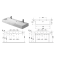 Раковина Duravit Vero для мебели с перел с 2 отв под смеситель 1000x470мм Цвет Белый - миниатюра фото 2