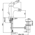 Смеситель для биде Cezares Elite BSM1 03/24 Bi - миниатюра фото 2