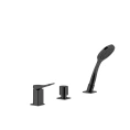 Смеситель для ванны GESSI Rilievo на 3 отверстия с выдвижной лейкой и переливом (59043#299) - миниатюра фото 1
